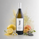 „Château Julia Assyrtiko 2024 von Domaine Costa Lazaridi mit Zitrone, Pfirsich, weißen Blüten und mineralischen Nuancen.“