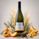 „Gerovassiliou Viognier 2023 mit Aprikosen, Pfirsich, Ananas, weißen Blüten und feinen Kräutern.“