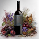 „Skouras Grande Cuvée Nemea 2024 mit Kirschen, Pflaumen, Brombeeren, Veilchen und würzigen Holznoten.