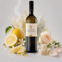 „Flasche Ktima Tselepos Mantinia Moschofilero mit Zitrusfrüchten, Rosen und weißen Blüten“