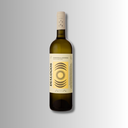 „Flasche Ktima Dyo Ypsi Dialogos Weißwein mit Kydonitsa und Assyrtiko vor hellem Hintergrund“