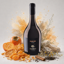 „Flasche Mega Spileo Orange Wine Natural mit Kaki, Mandarinen, Kräutern, Zimt und Gestein“
