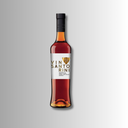„Flasche Santo Wines Vinsanto Santorini Süßwein vor hellem Hintergrund“