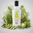 „Terra Creta Early Harvest Olivenöl mit grünen Oliven, Artischocke, grünen Tomaten und frischen Kräutern.“
