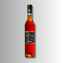 „Flasche UWC Samos Nectar Süßwein vor hellem Hintergrund“